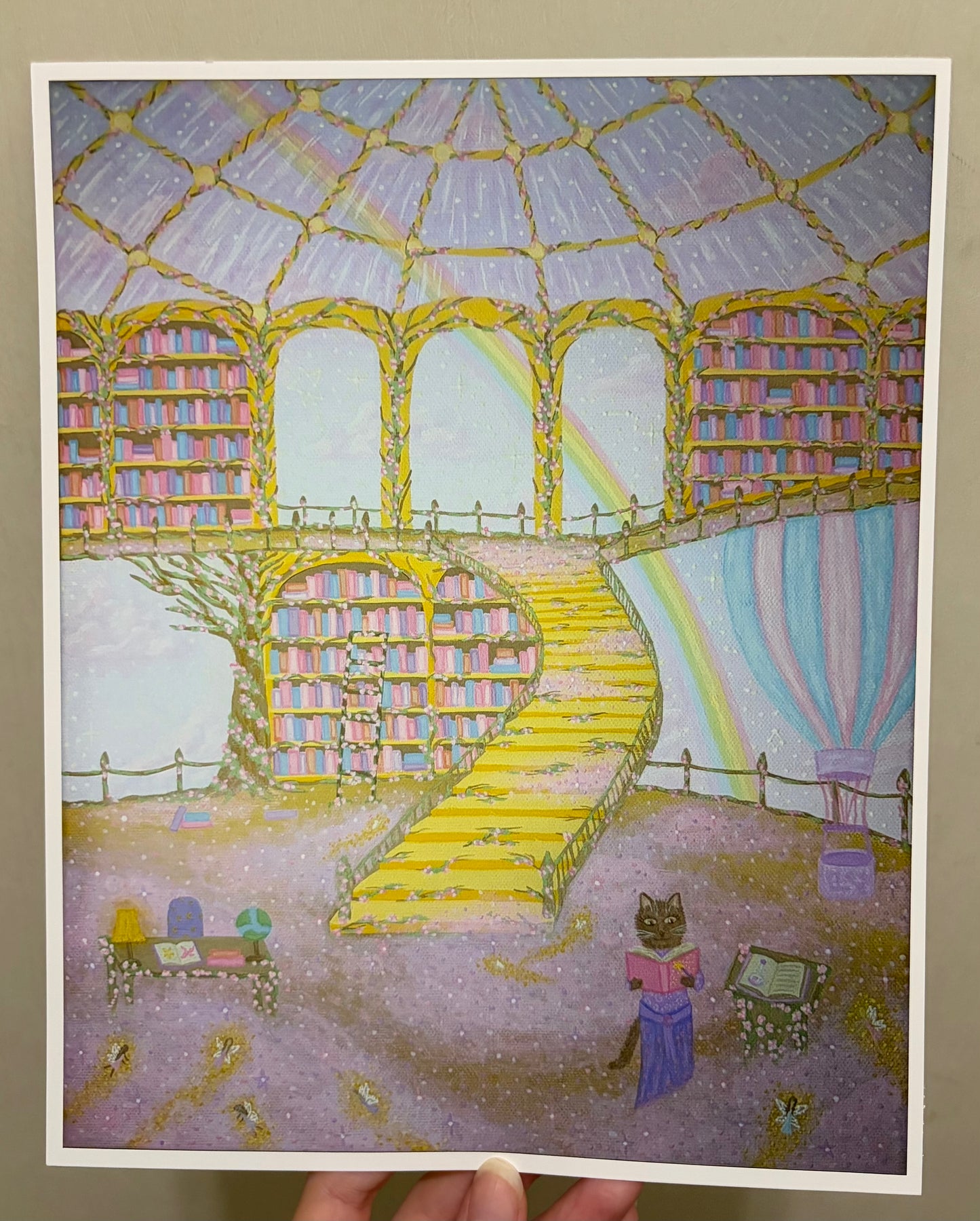 “Magic library” art print