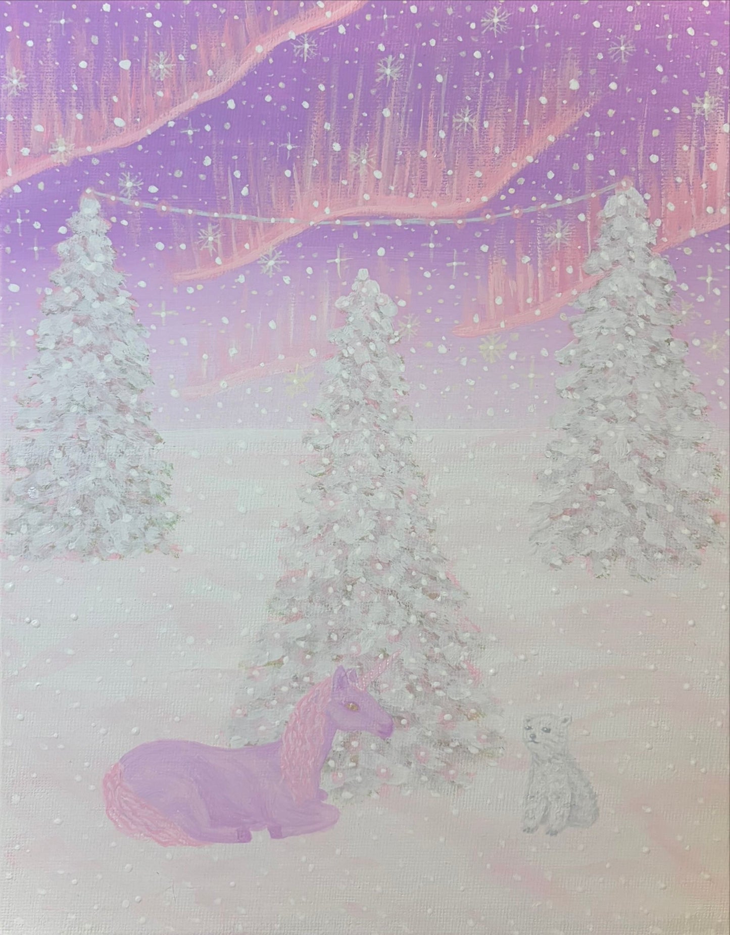 “Unicorn and polar bear” art print