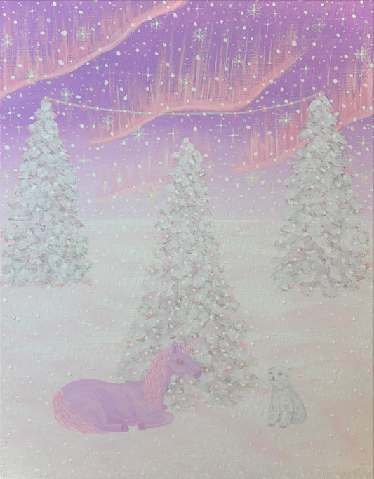 “Unicorn and polar bear” art print