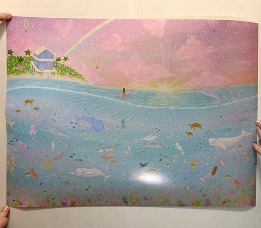 “Summer paradise” art poster