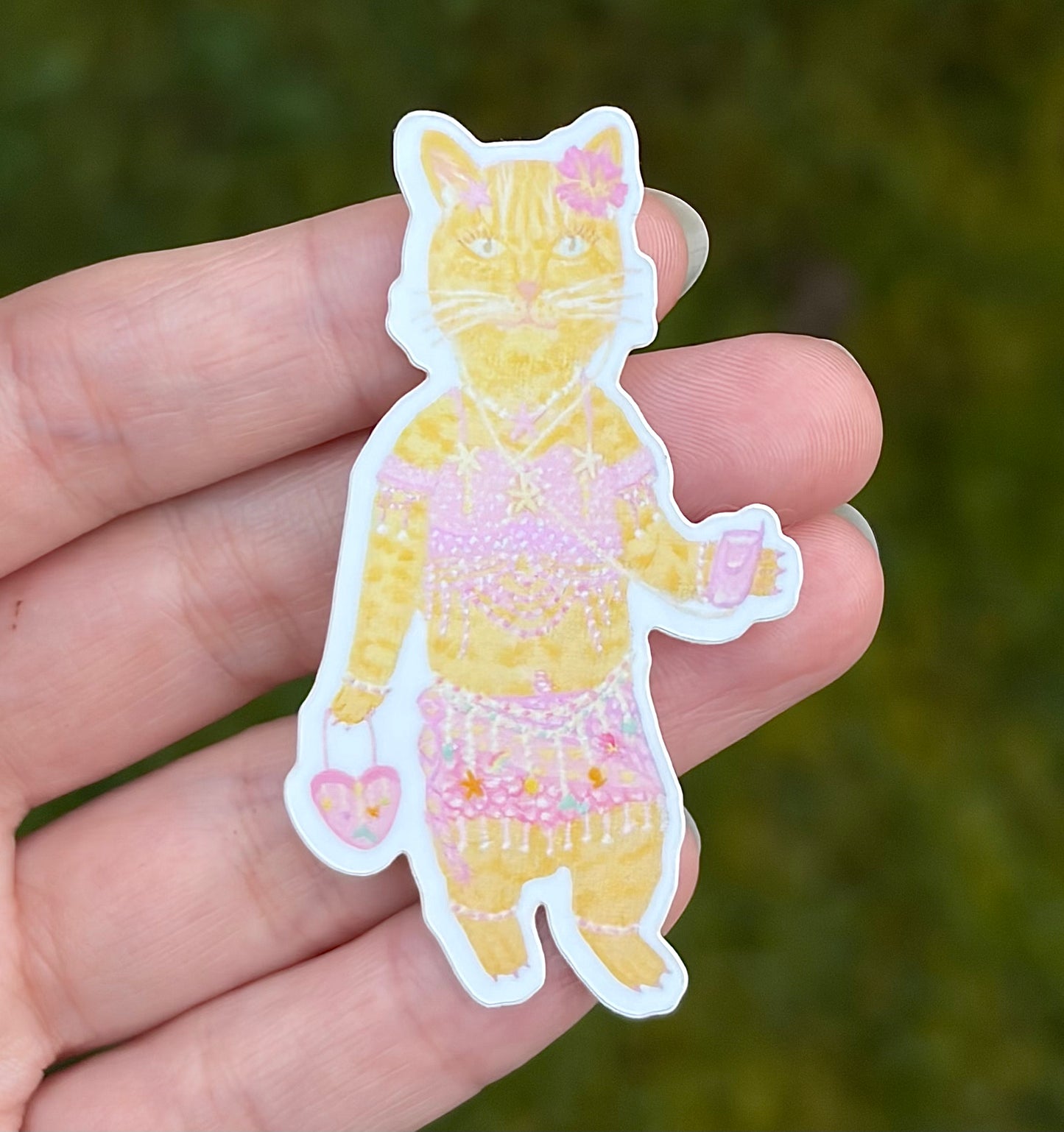 “Beach cat” sticker
