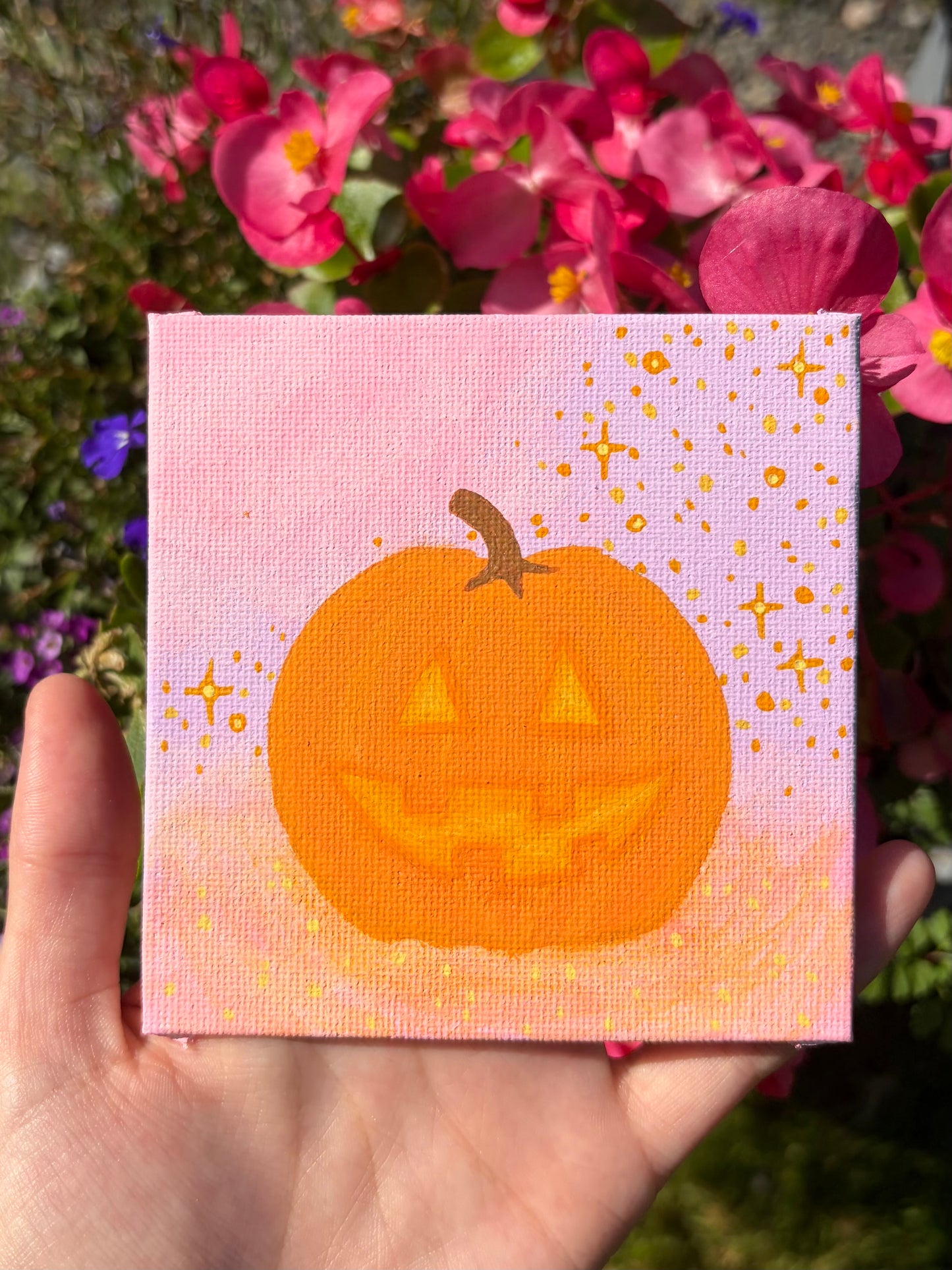 Mini pumpkin original painting