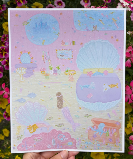 “Mermaid room” art print