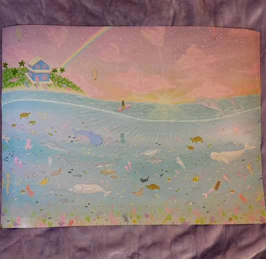 “Summer paradise” art poster