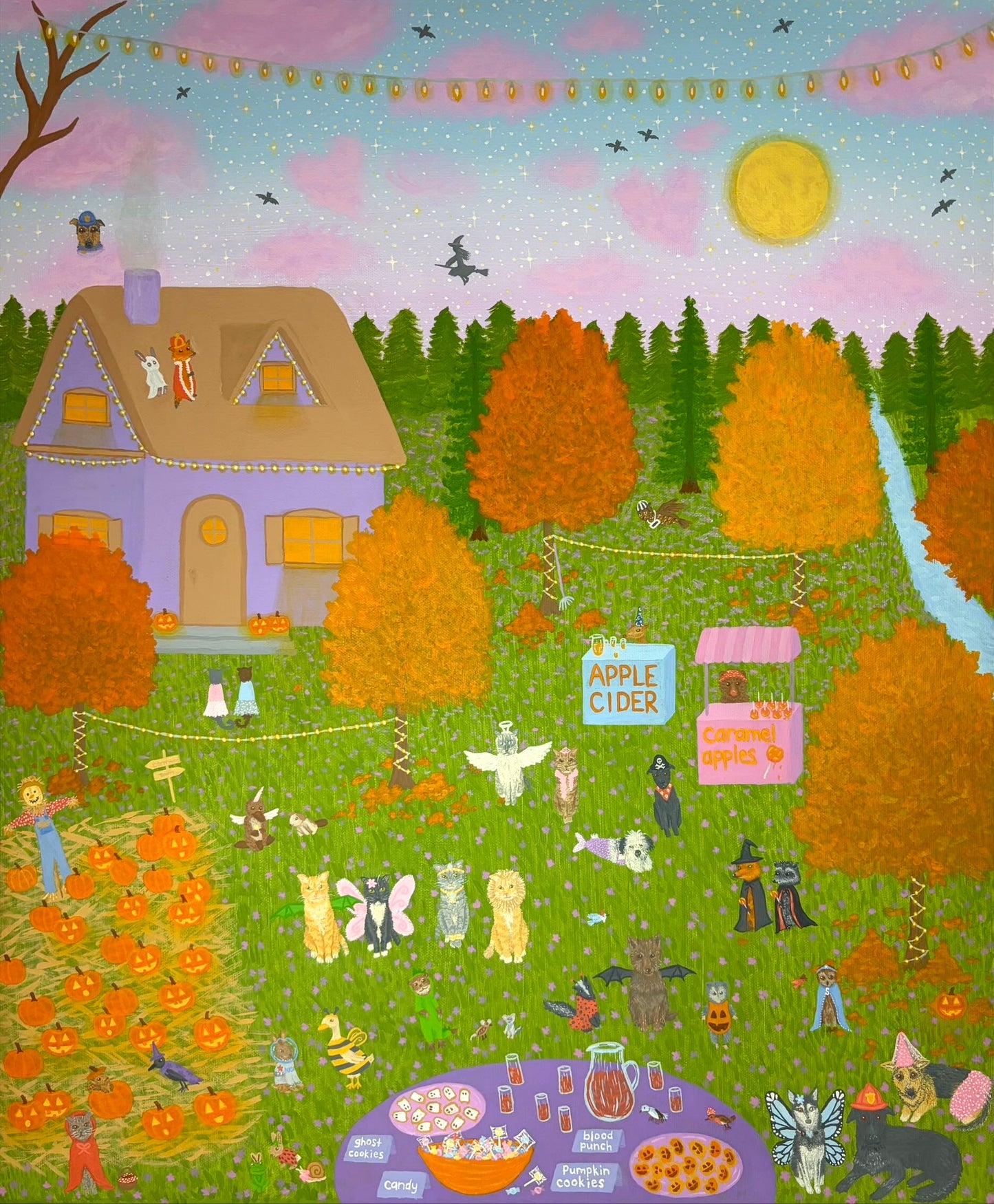 “Halloween party” art print