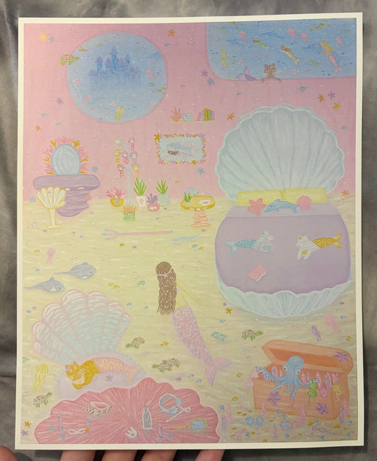 “Mermaid room” art print