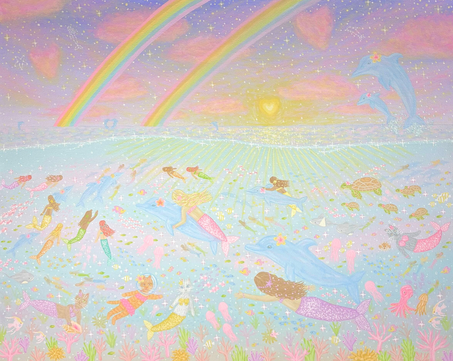 “Mermaid ocean” art print