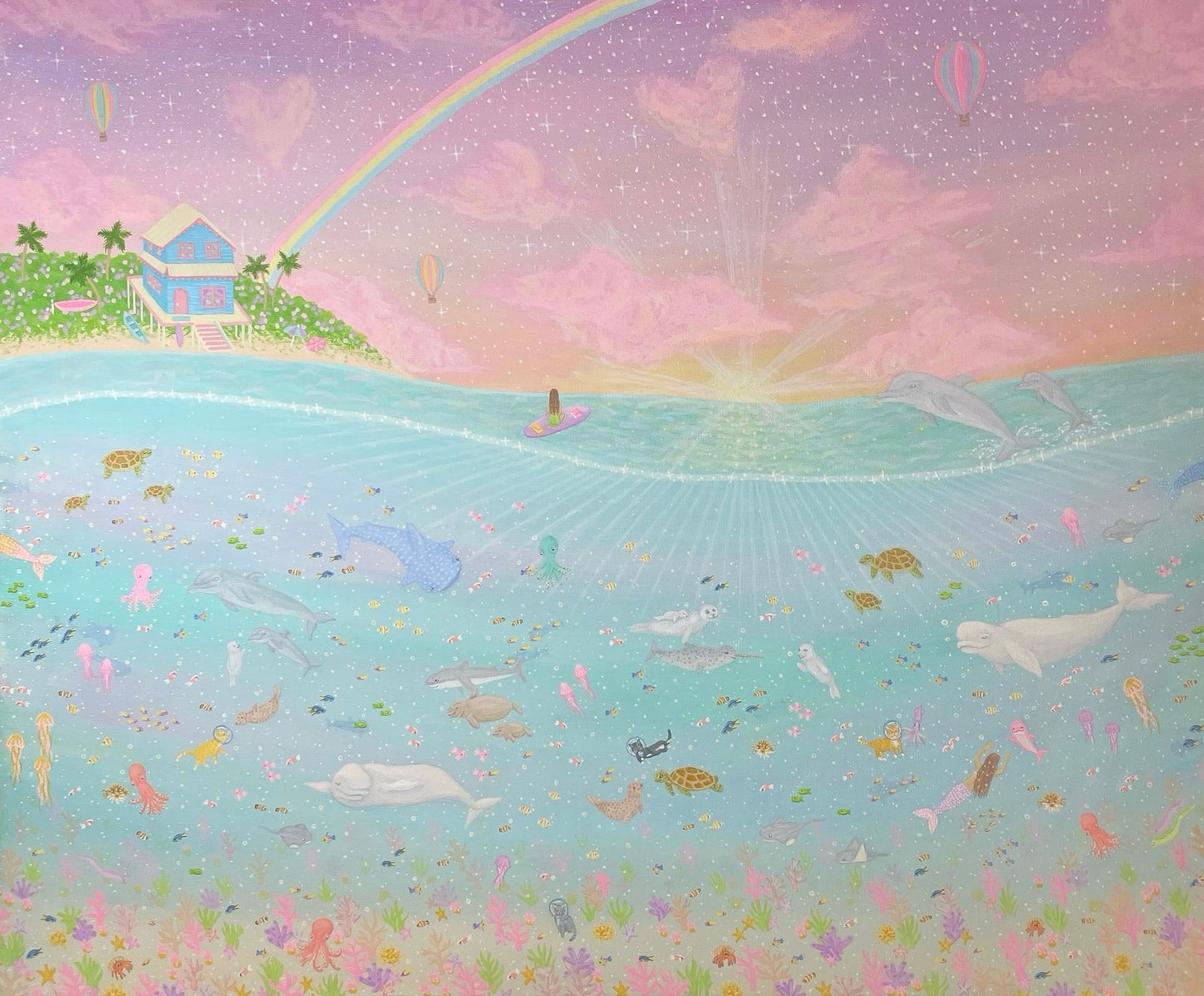 “Summer paradise” art poster