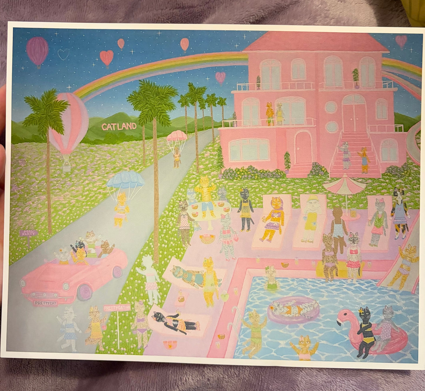 “Pretty cat avenue” art print