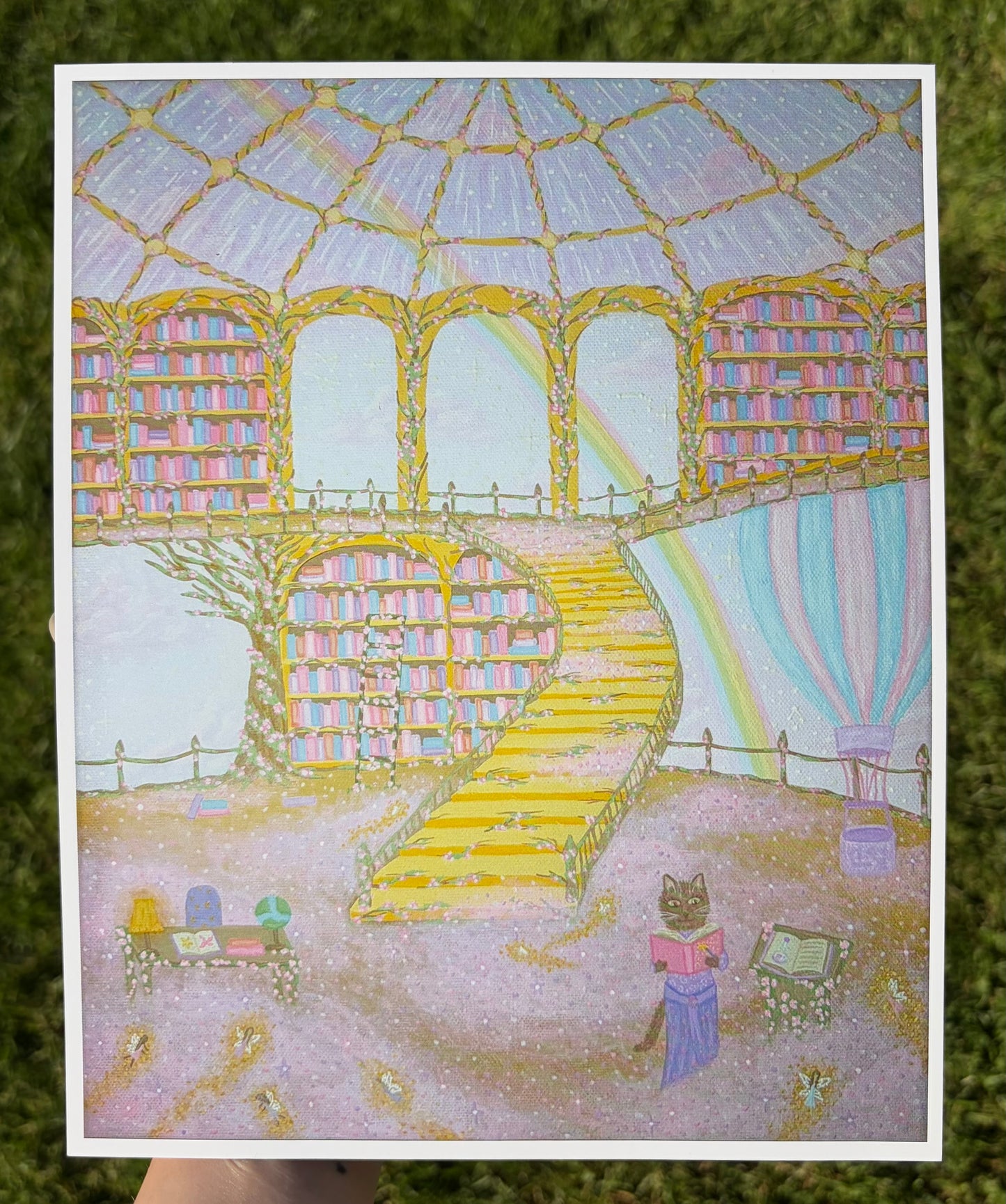 “Magic library” art print