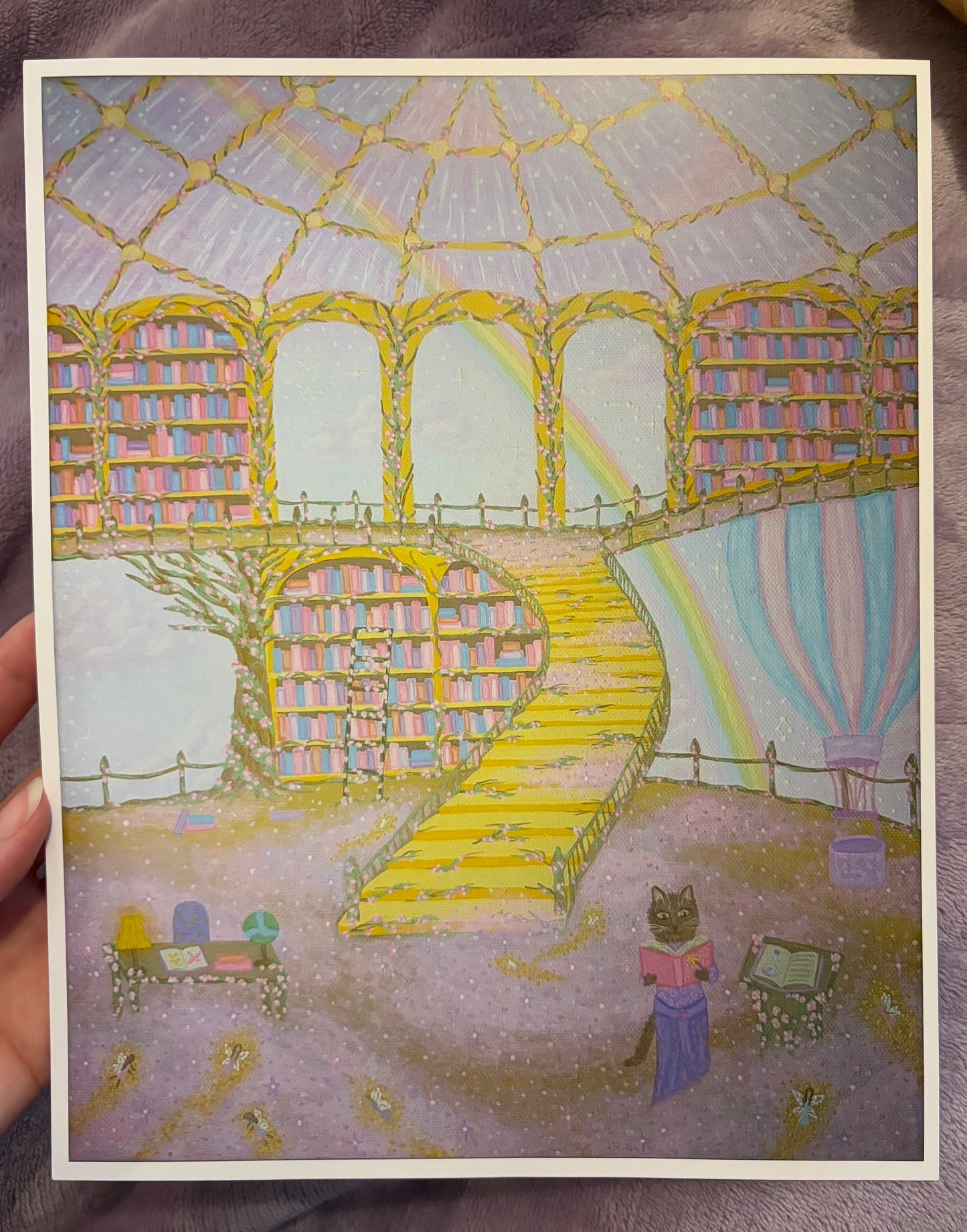 “Magic library” art print