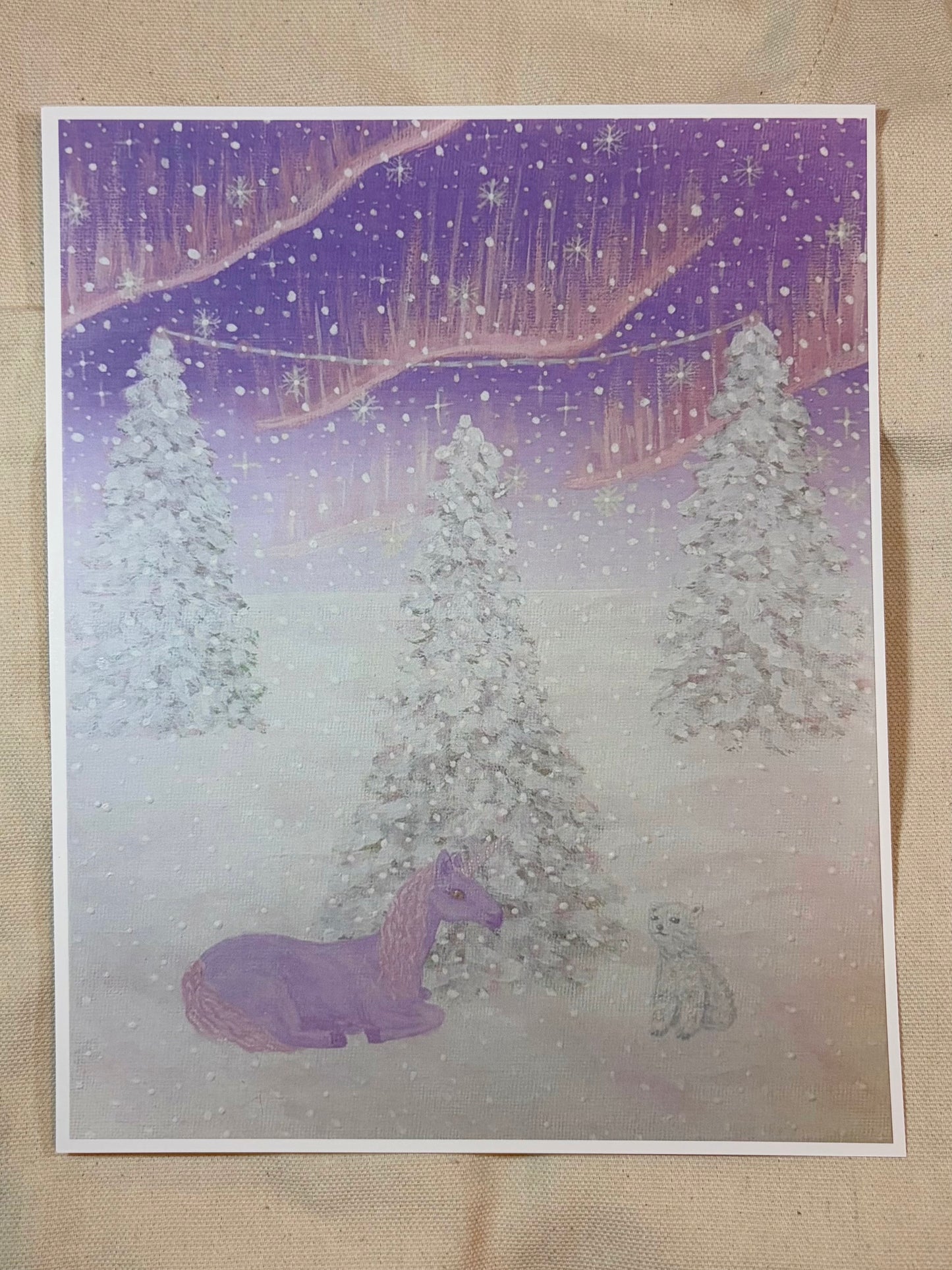 “Unicorn and polar bear” art print