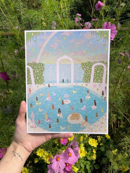 "Mermaid cove" art print