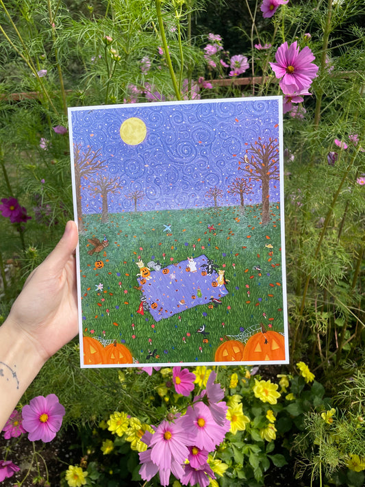 "Trick or treat" art print