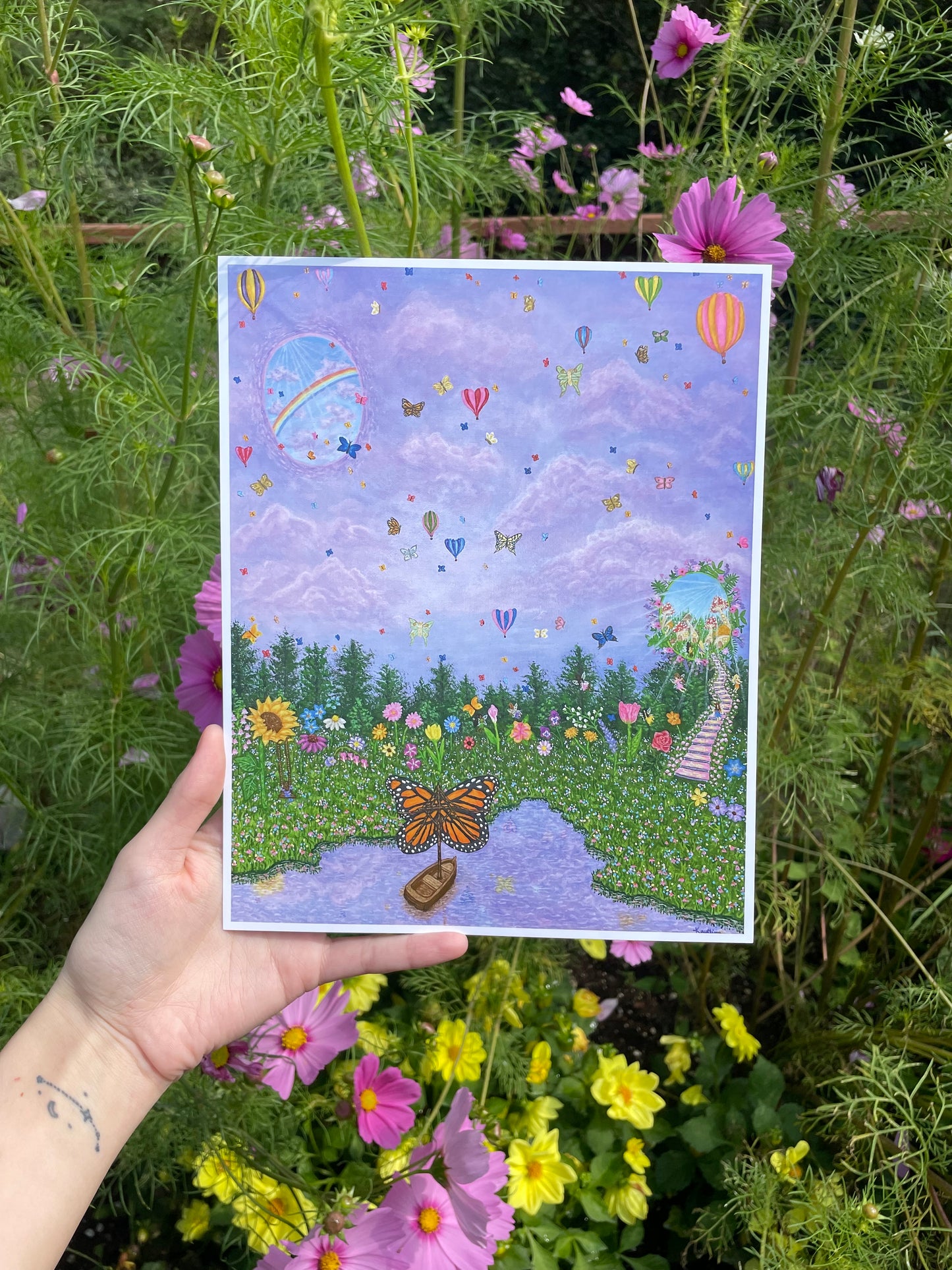 "Butterfly meadow" art print