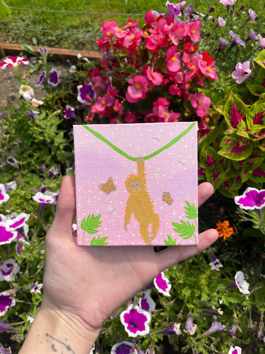 Mini monkey painting original