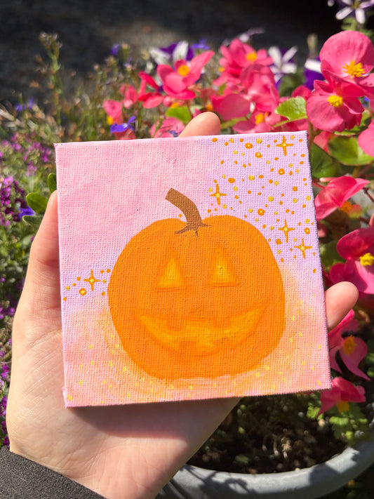 Mini pumpkin original painting