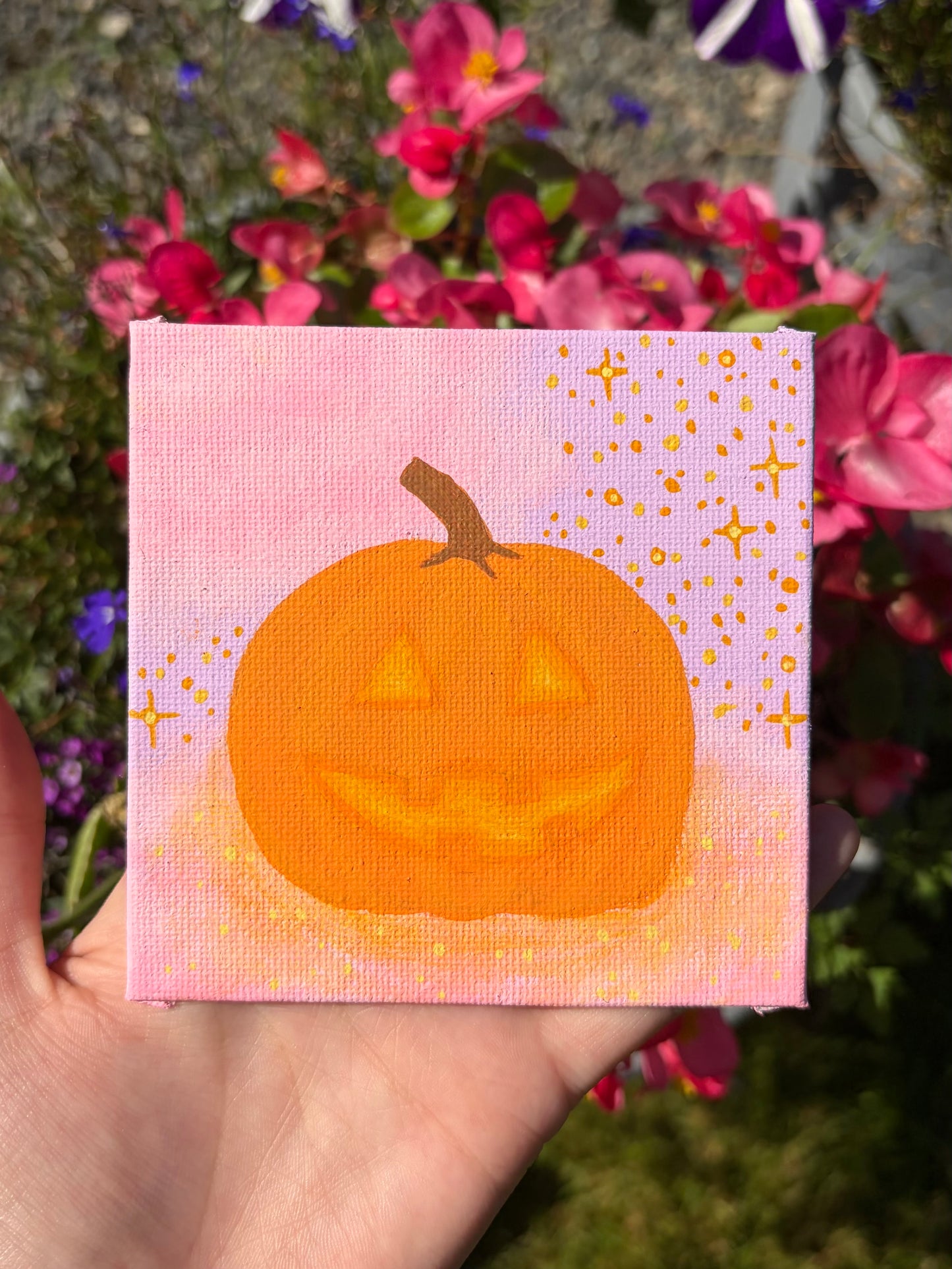Mini pumpkin original painting