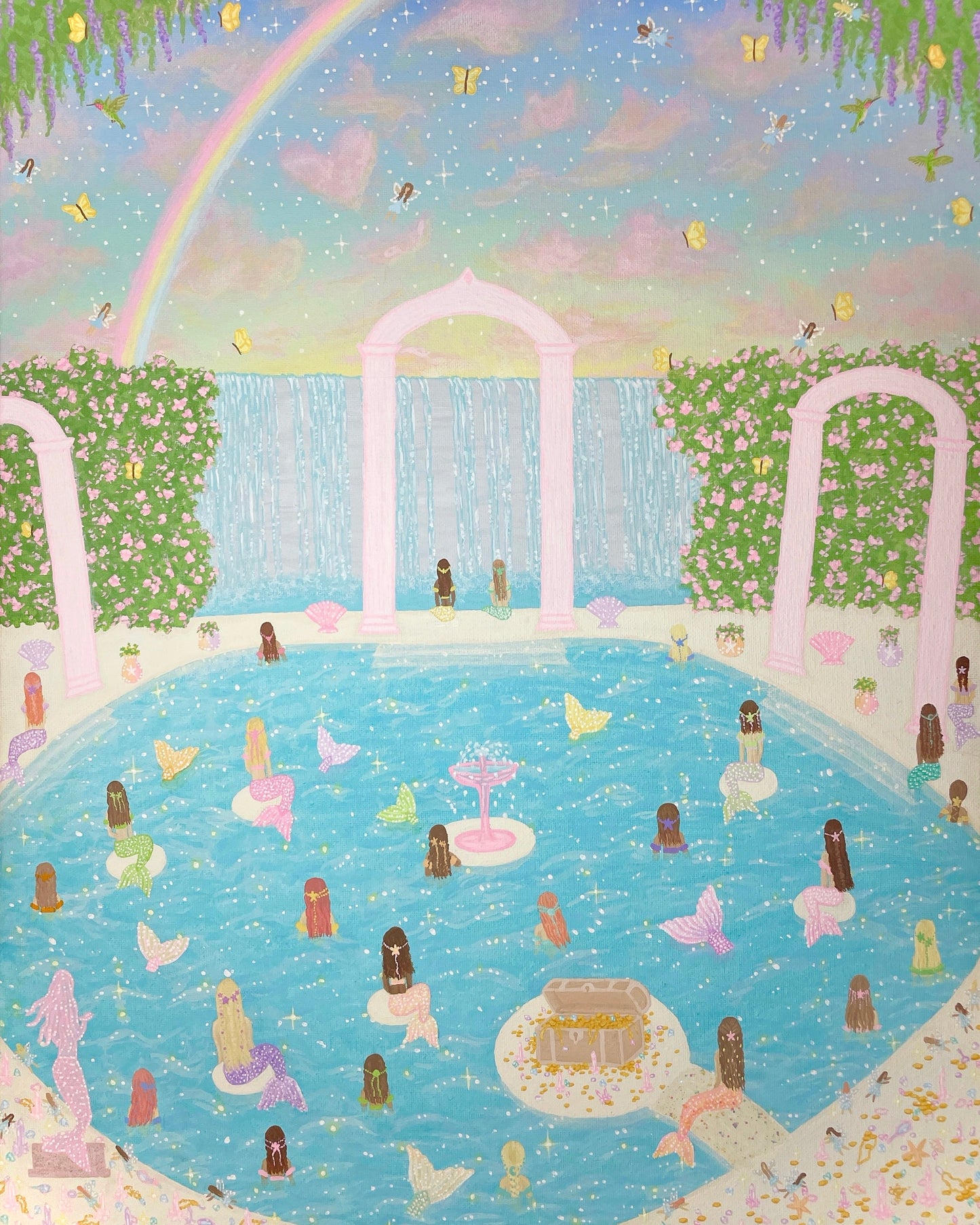 "Mermaid cove" art print