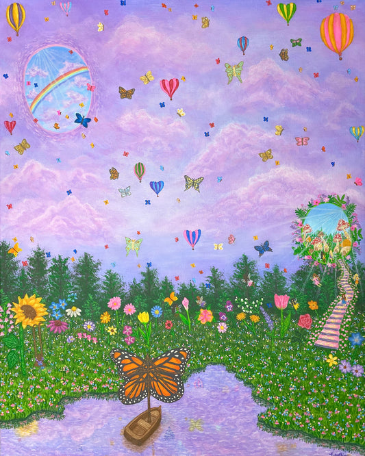 "Butterfly meadow" art print